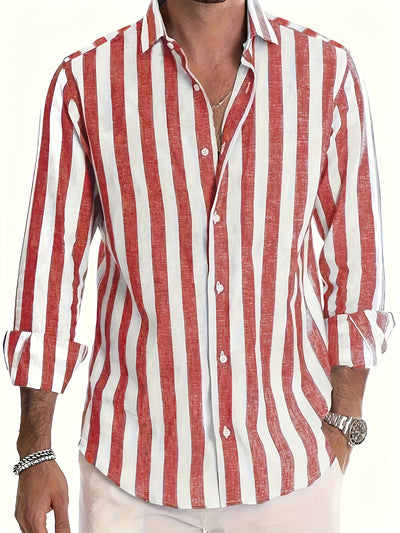 StripeEase™ Men’s Casual Shirt