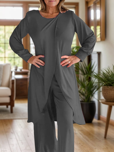 Elyria™ Slit Round Neck Lounge Set