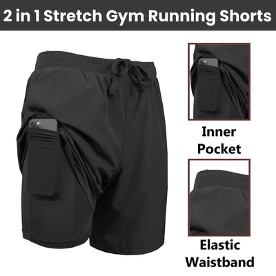 AthletiCore™ Quick-Dry Shorts with Liner