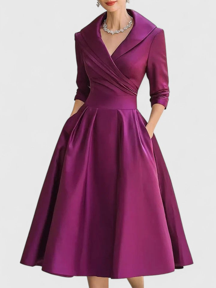 Bellamyra™ Elegant Midi Dress