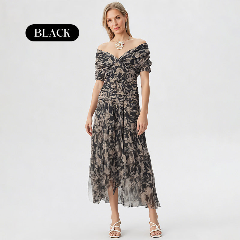 FloraBelle™ Off-Shoulder Dress