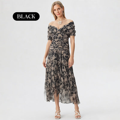 FloraBelle™ Off-Shoulder Dress