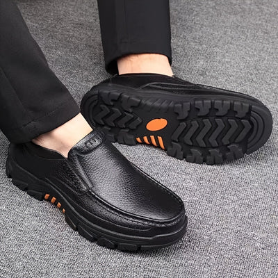 HeritageStride™ Leather Slip-On Dress Shoes