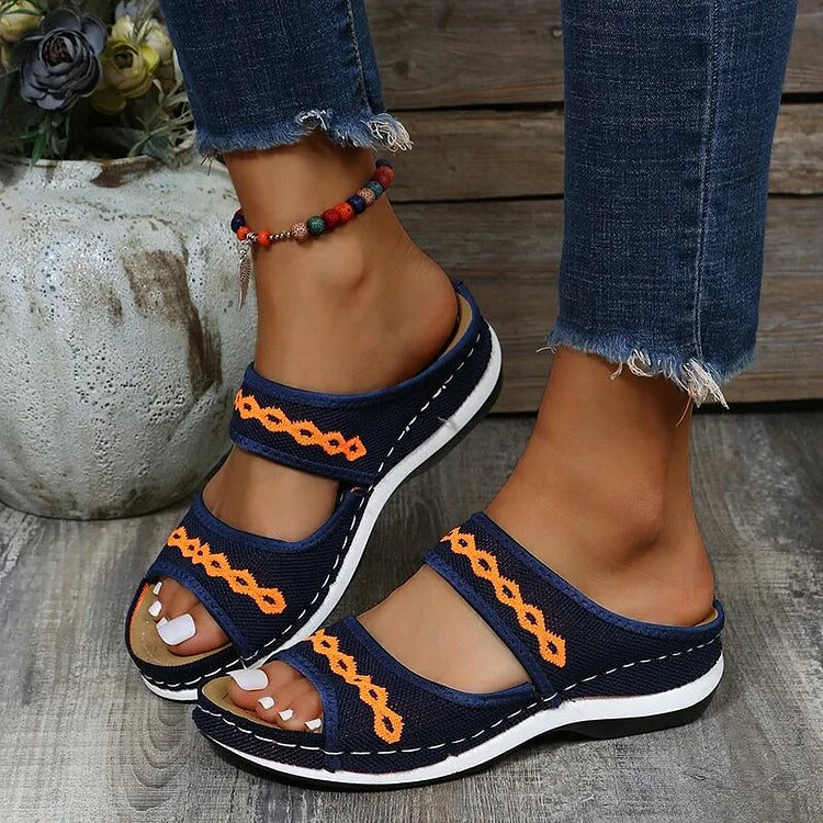 OrthoStride™ | Leather Orthopedic Arch Support Sandals