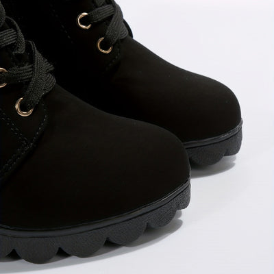 Yael - Luxe Lace-Up Pumps Boots