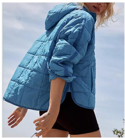 CozyGlide™ Oversized Quilted Puffer Hoodie