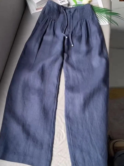 Camille™ Wide-Leg Cotton Linen Pants