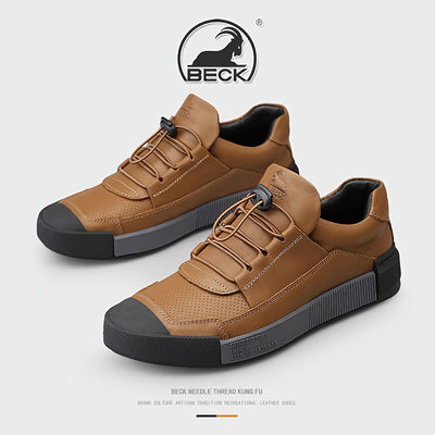 UrbanElegance™ Leather Lace-Up Shoes