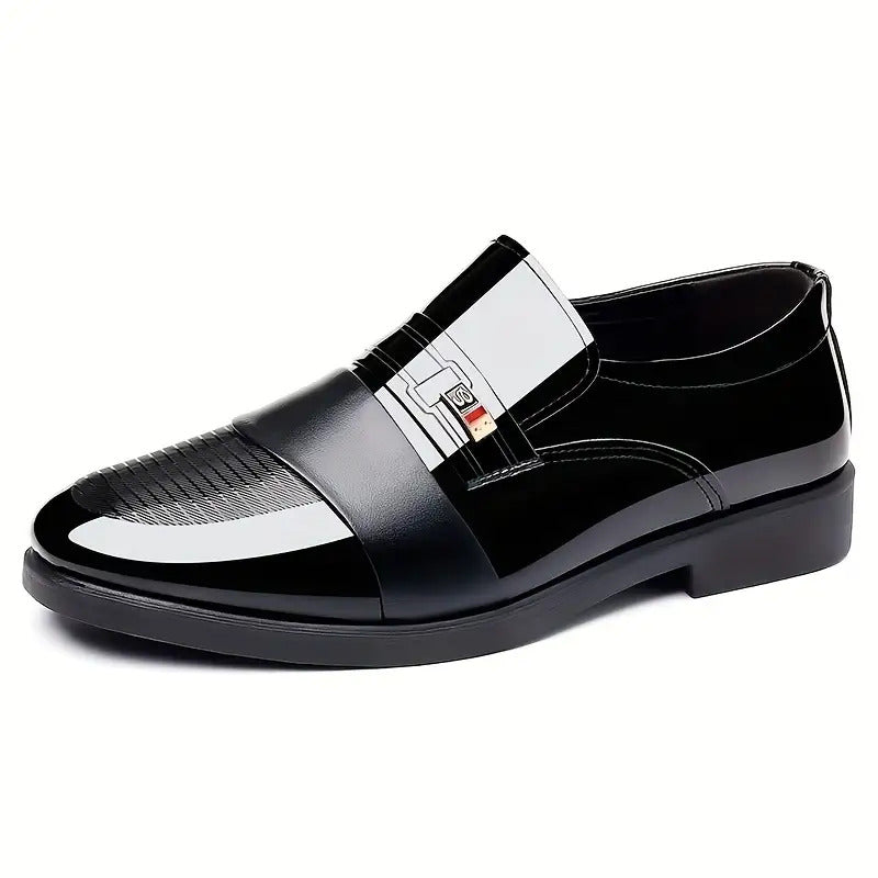 Lustro™ | Men’s Glossy Pointed-Toe Loafers