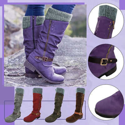 Ilaria - Vintage Mid Calf Cowboy Boots