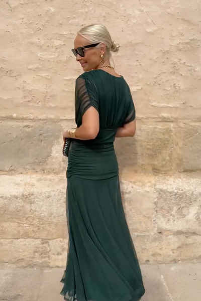 Elowen™ | Elegant V-Neck Fantasy Party Maxi Dress