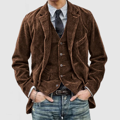 Savrani™ | Vintage Jacket and Vest Set