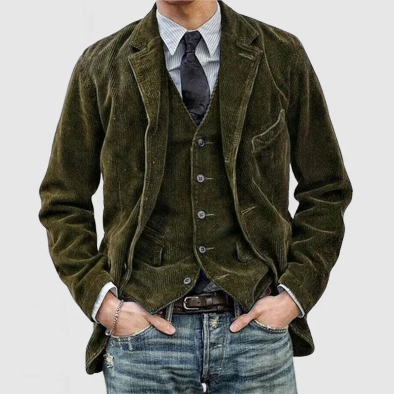 Savrani™ | Vintage Jacket and Vest Set