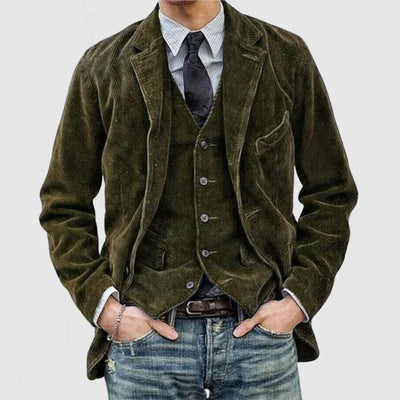 Savrani™ | Vintage Jacket and Vest Set