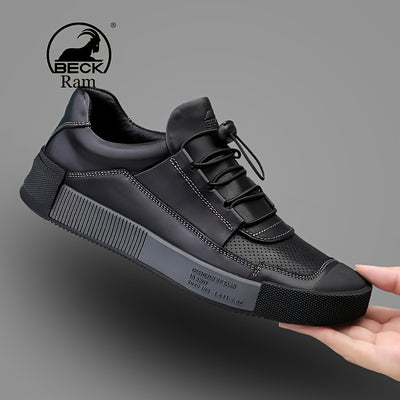 UrbanElegance™ Leather Lace-Up Shoes