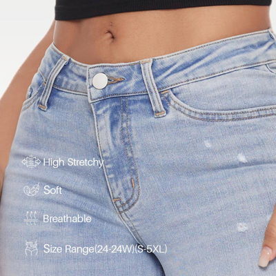 Breylen™ Wide-Leg Stretch Jeans