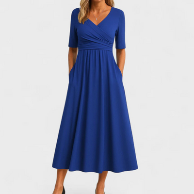 Gretal | Crossed dress with short sleeves