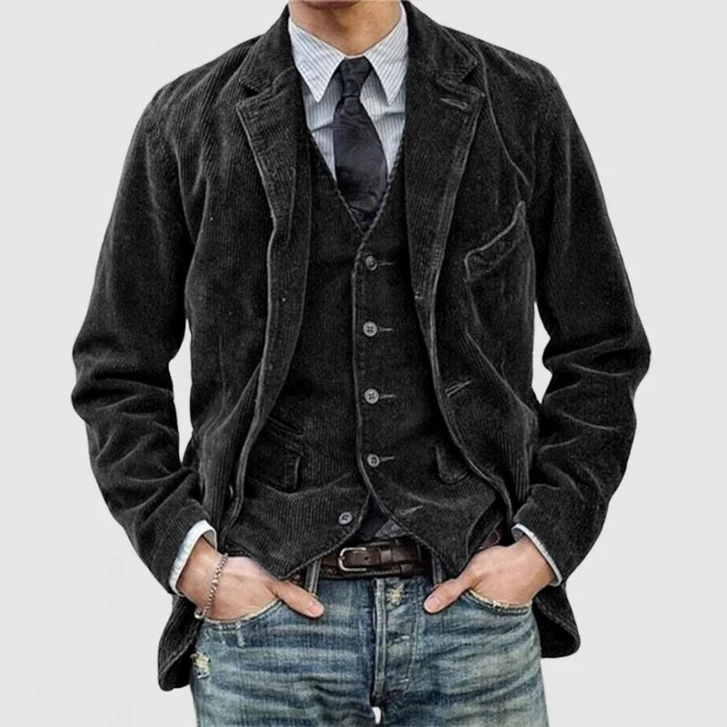Savrani™ | Vintage Jacket and Vest Set