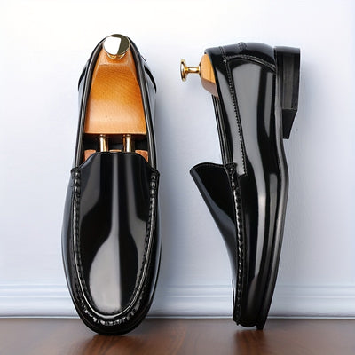 BritGent™ Burgundy Slip-On Loafers