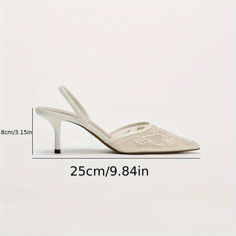 LustreStep™ Champagne Mule Heels