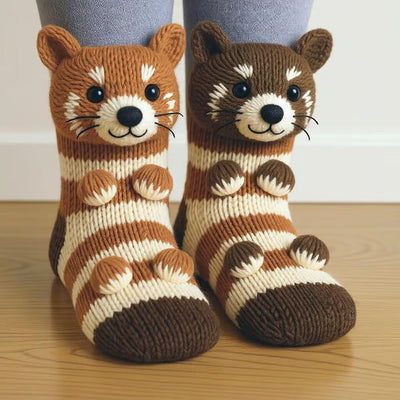 Lina™ | Soft Knitted Animal Socks