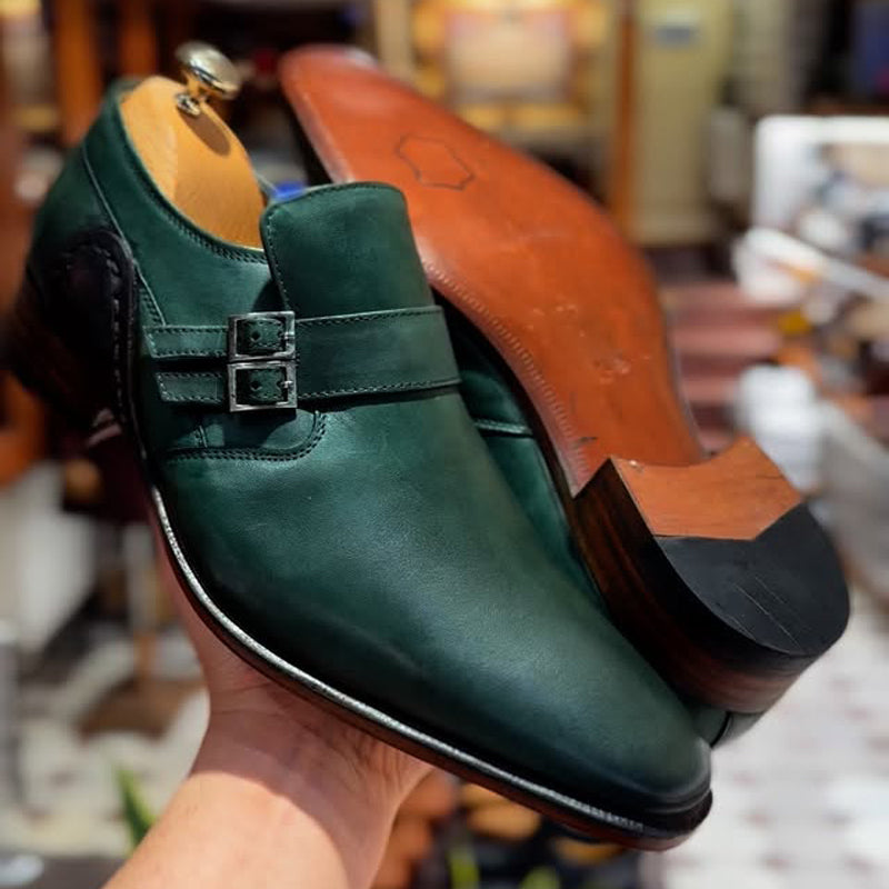 BuckleCraft™ Leather Loafers