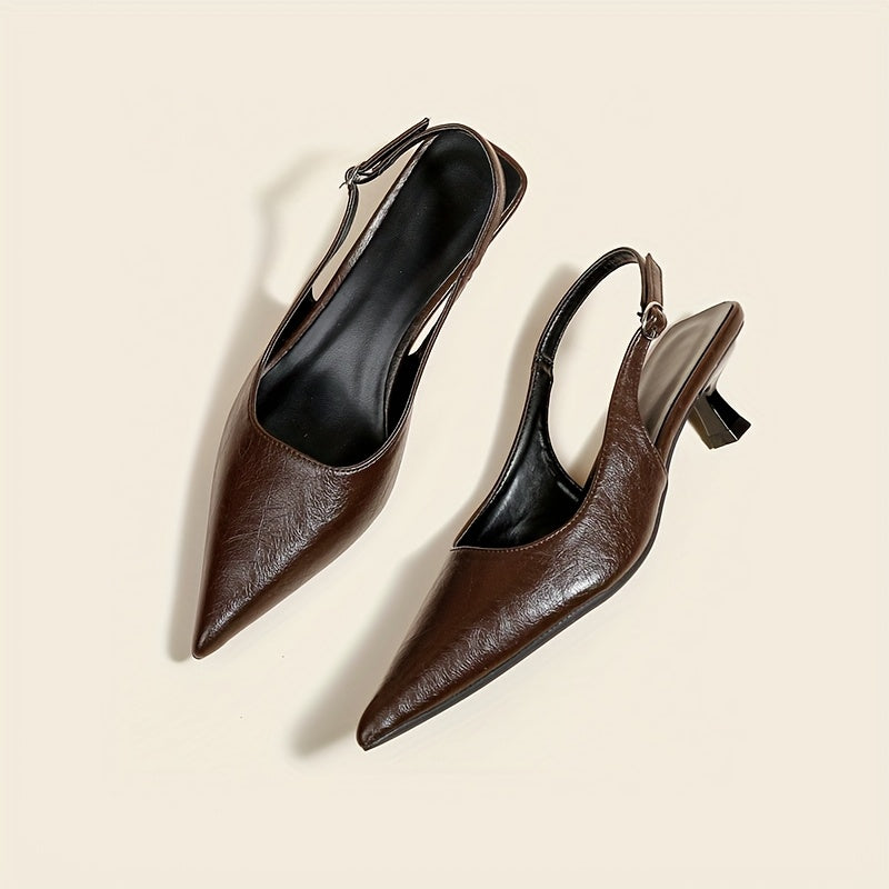 ModeStep™ Pointed Slingback Heels