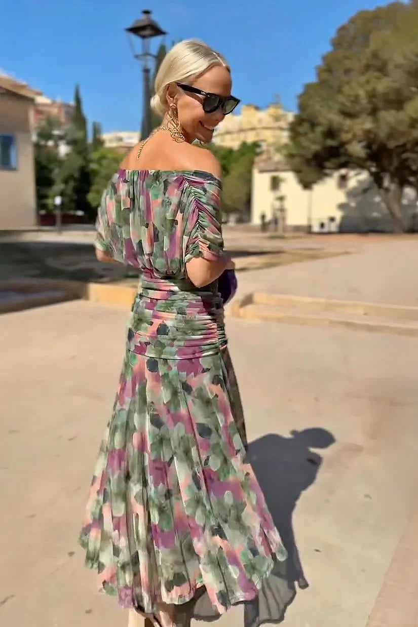 Elowen™ | Elegant V-Neck Fantasy Party Maxi Dress