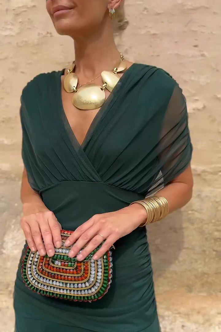 Elowen™ | Elegant V-Neck Fantasy Party Maxi Dress