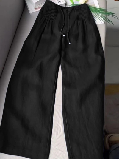 Camille™ Wide-Leg Cotton Linen Pants