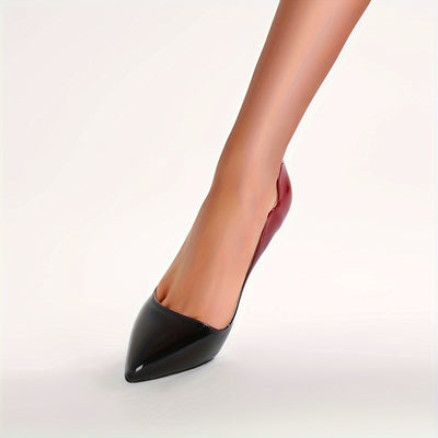 VOABOASY™ Glossy Elegance Stiletto Pumps