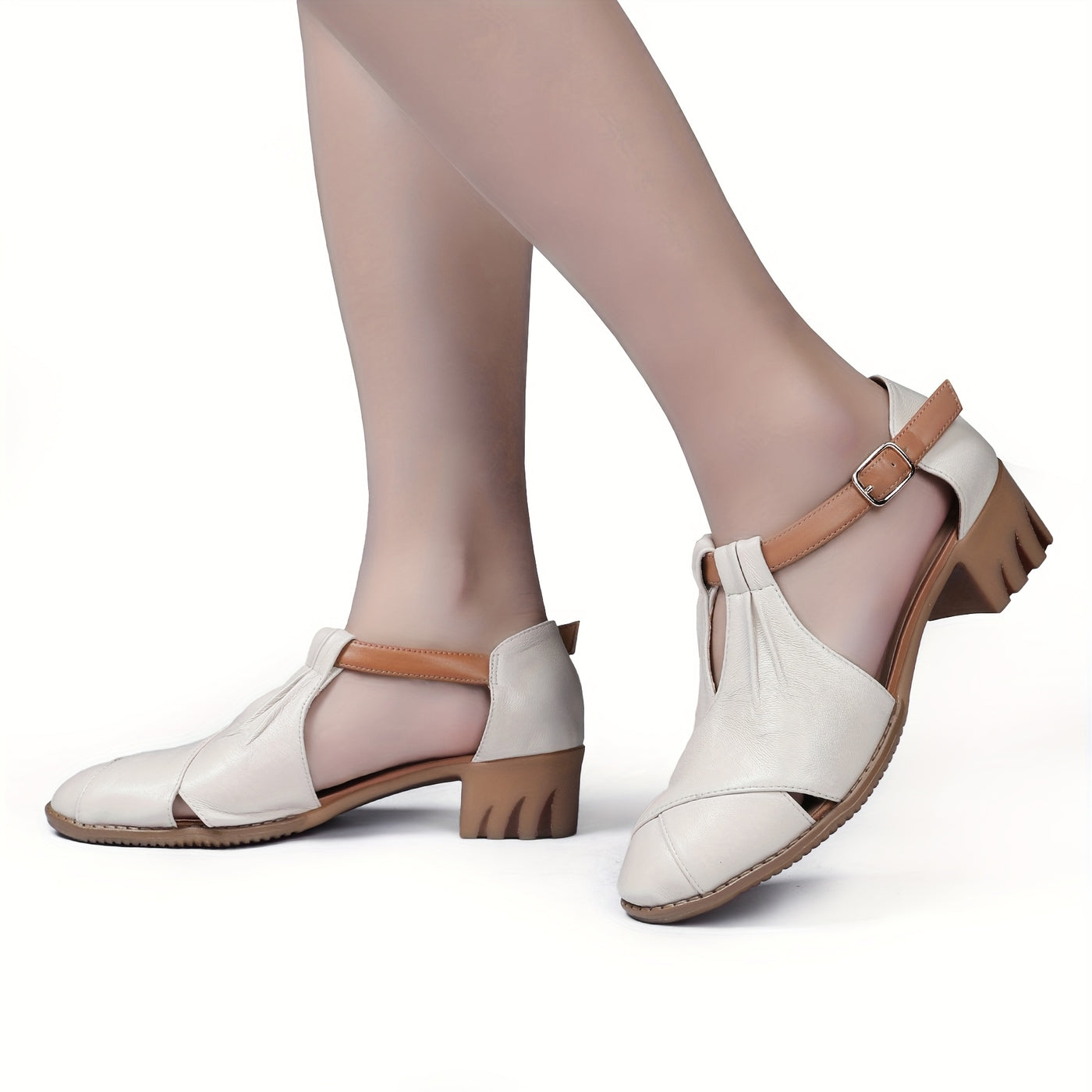 LUOXIWEI™ Roman Elegance Closed-Toe Sandals
