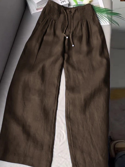 Camille™ Wide-Leg Cotton Linen Pants