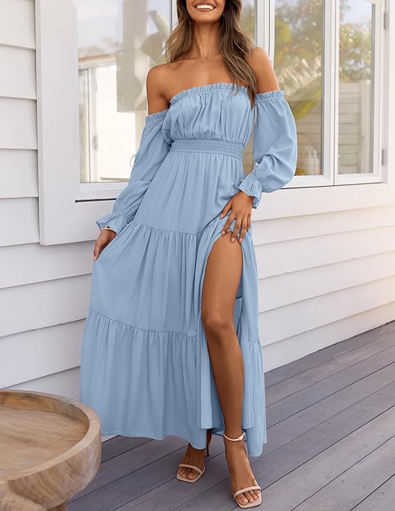 Zafira™ | Bohemian Split Maxi Dress
