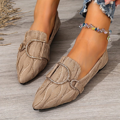 Lustra™ Rhinestone Slip-On Flats