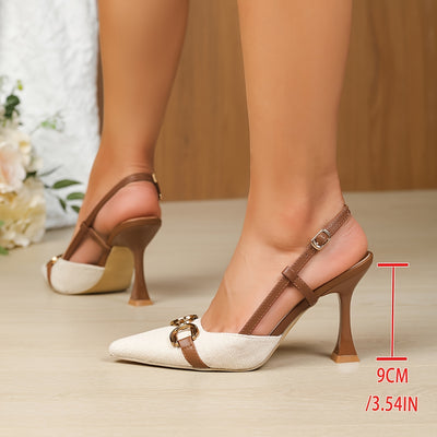 LuxeStep™ Elegant Pointed-Toe Mule Heels