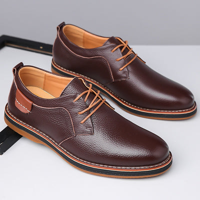 EliteStride™ Cow Faux Leather Dress Shoes