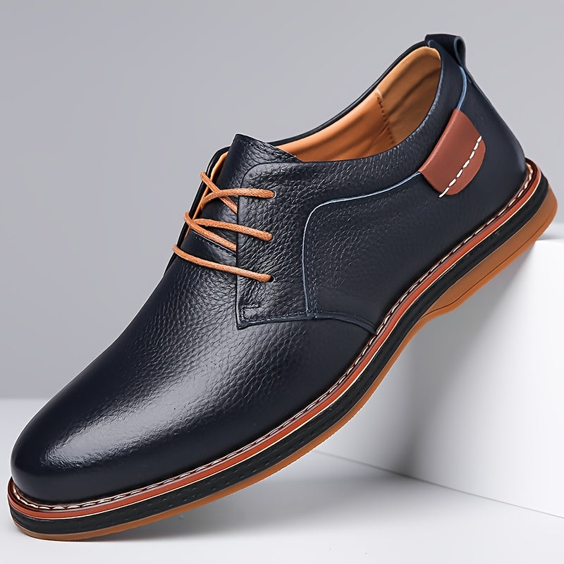 EliteStride™ Cow Faux Leather Dress Shoes