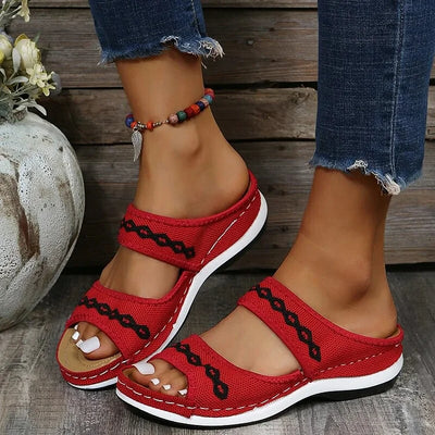 OrthoStride™ | Leather Orthopedic Arch Support Sandals