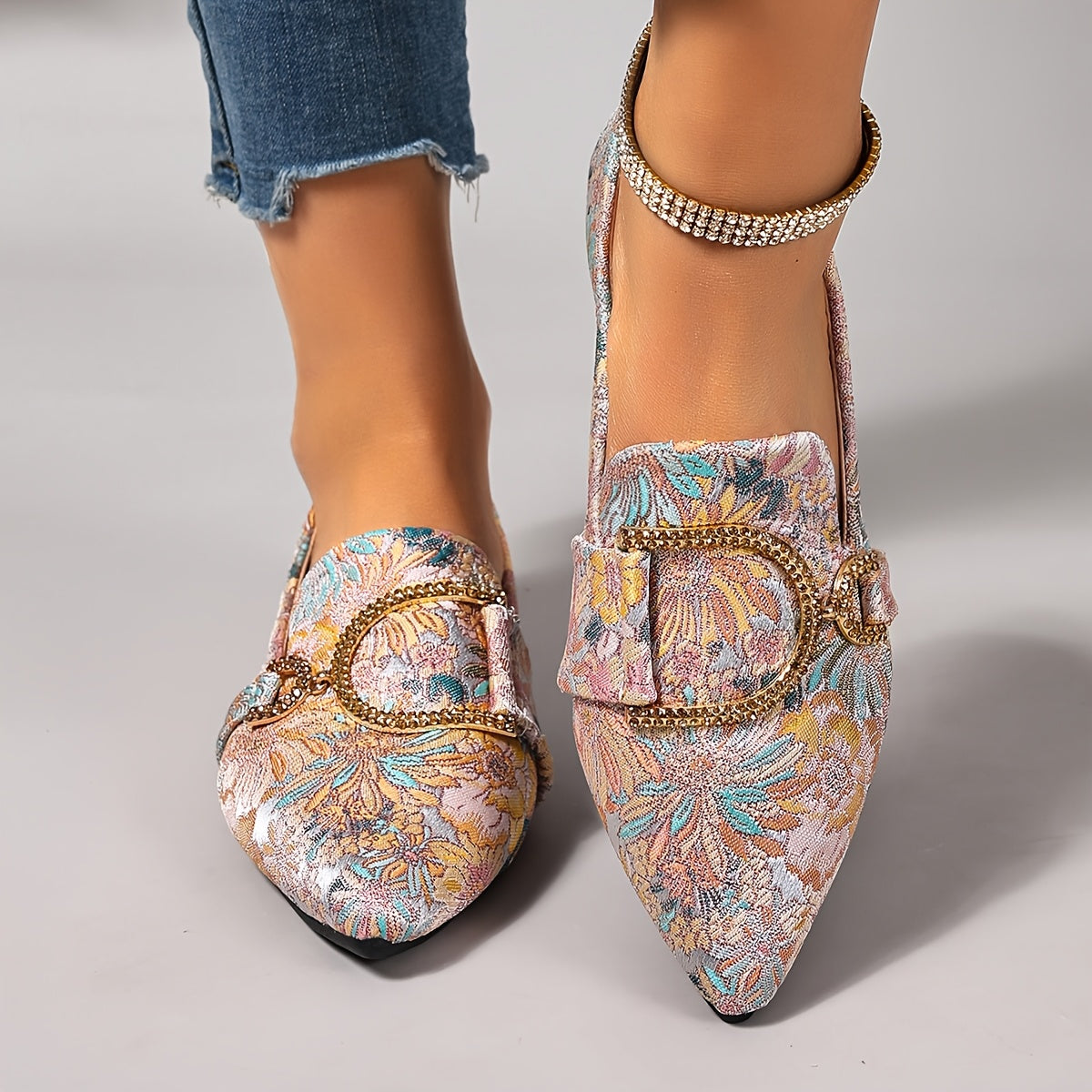 Blossura™ Floral Embroidered Flats