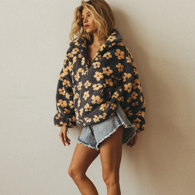 Daisy™ | Cozy Long Sleeve Fleece Hoodie