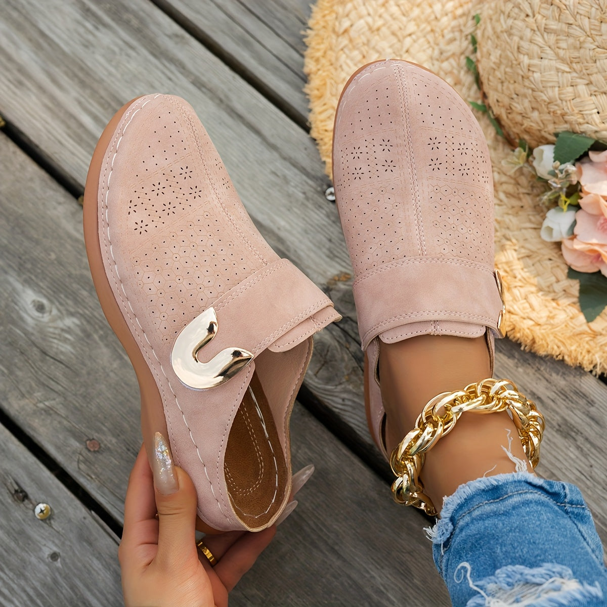 StrideUp™ Casual Wedges
