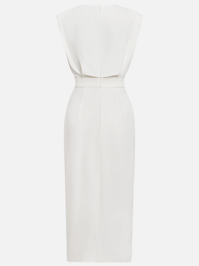 Malene™ | Classic Button-Slit Midi Dress