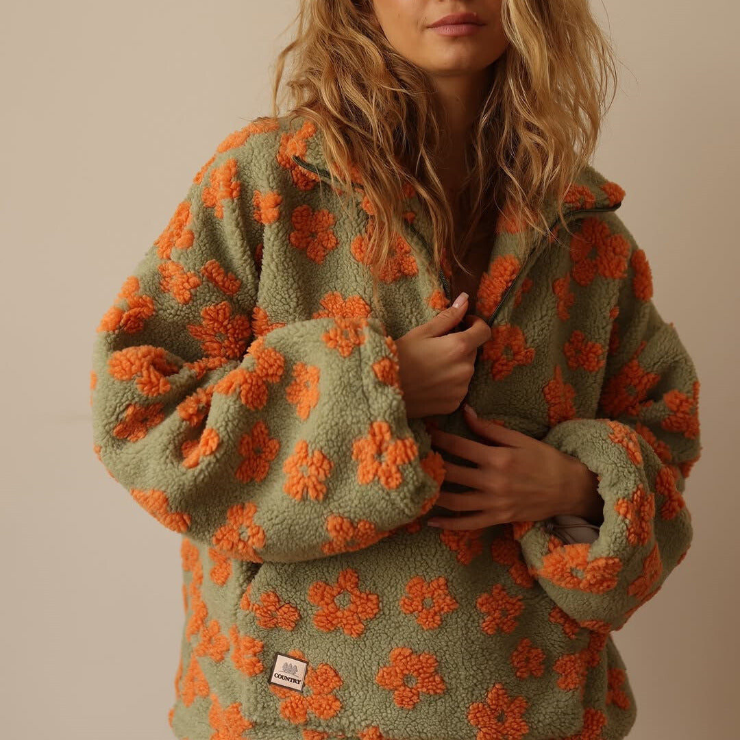 Daisy™ | Cozy Long Sleeve Fleece Hoodie