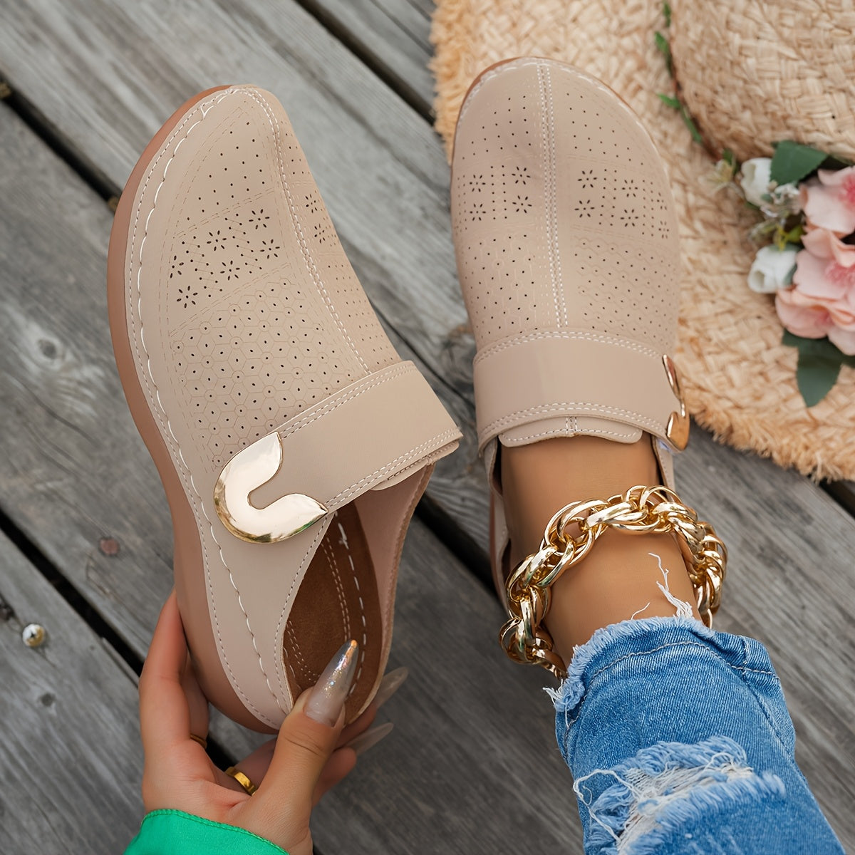 StrideUp™ Casual Wedges