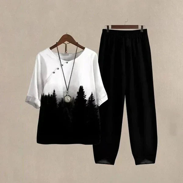 Evelyn Luxe™ – Chic Artisanal Co-ord Set