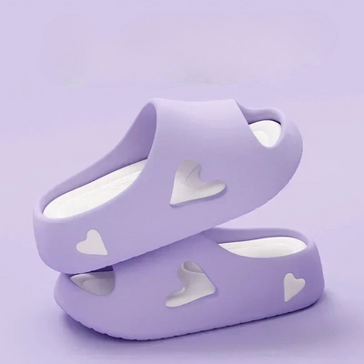 Sofia - Lightweight Heart Design Flip Flops