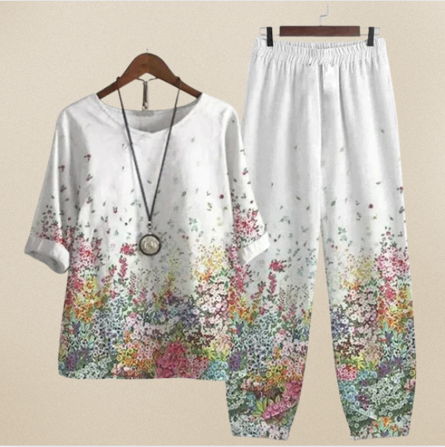 Evelyn Luxe™ – Chic Artisanal Co-ord Set