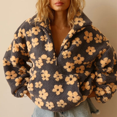 Daisy™ | Cozy Long Sleeve Fleece Hoodie