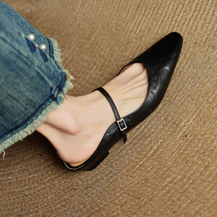 Veloria™ Luxe Leather Mules